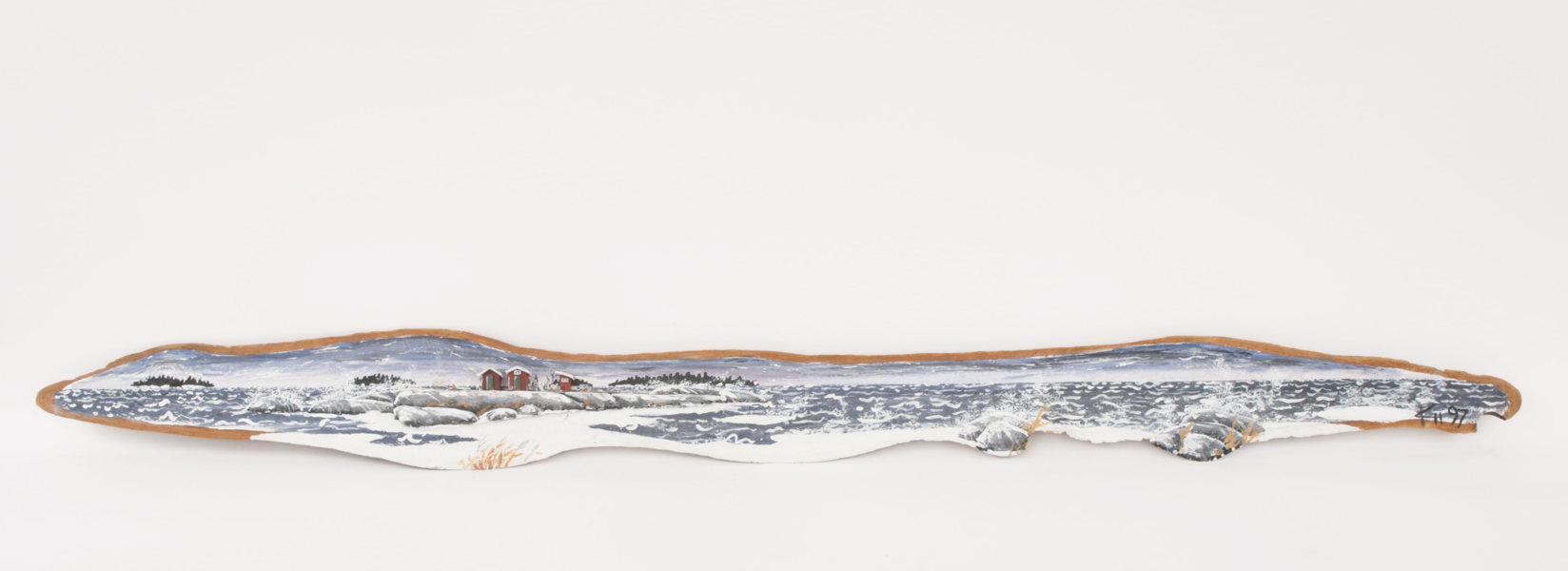 Målning på träskiva, monogramsignerad KH 97