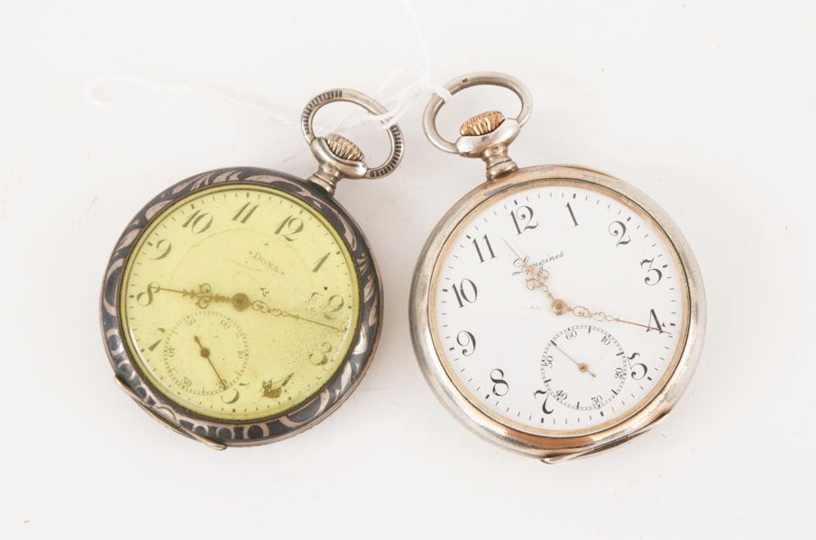 Fickur 2st, silver, Longines samt Doxa