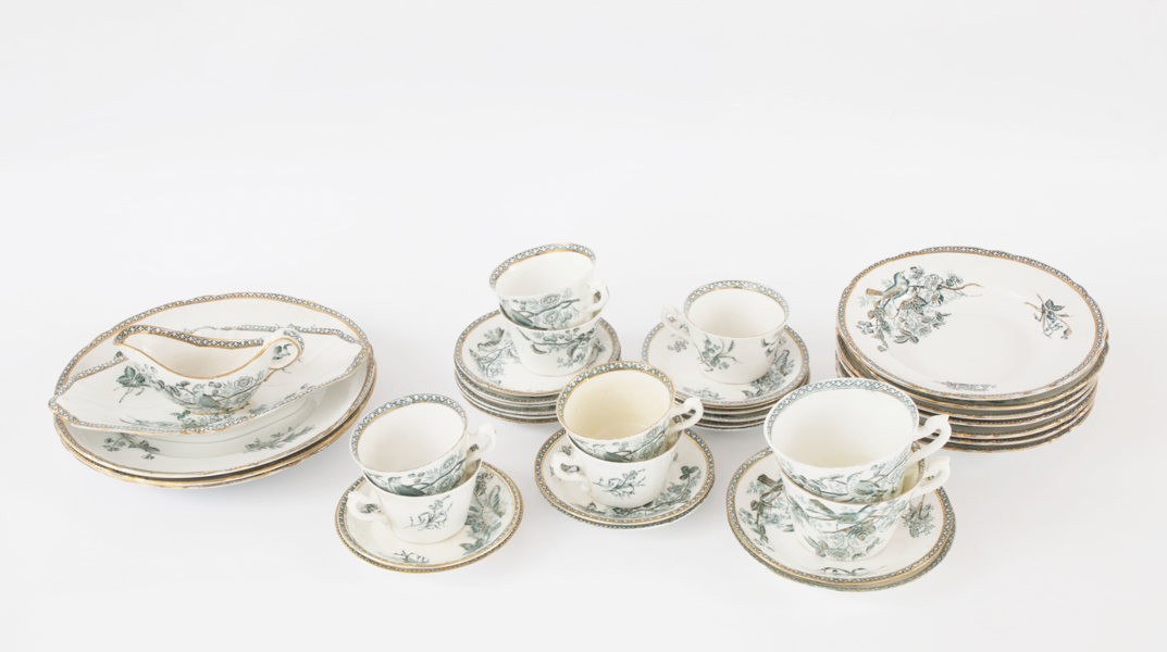 Servisdelar, "Wexiö", Arvid Ekberg för Gustavsberg