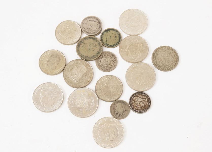 Parti svenska silvermynt