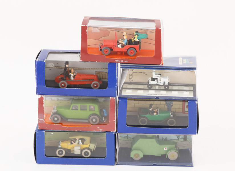 Modellbilar 7st, "Tintin"