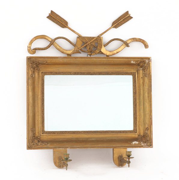 Spegellampett, senempire, 1800-tal