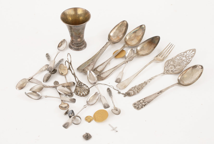 Parti silverföremål