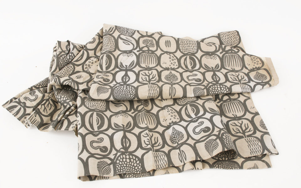 Draperi, "Fruktlåda", Stig Lindberg 