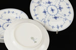 Förrättstallrikar 4st, "Musselmalet", Royal Copenhagen
