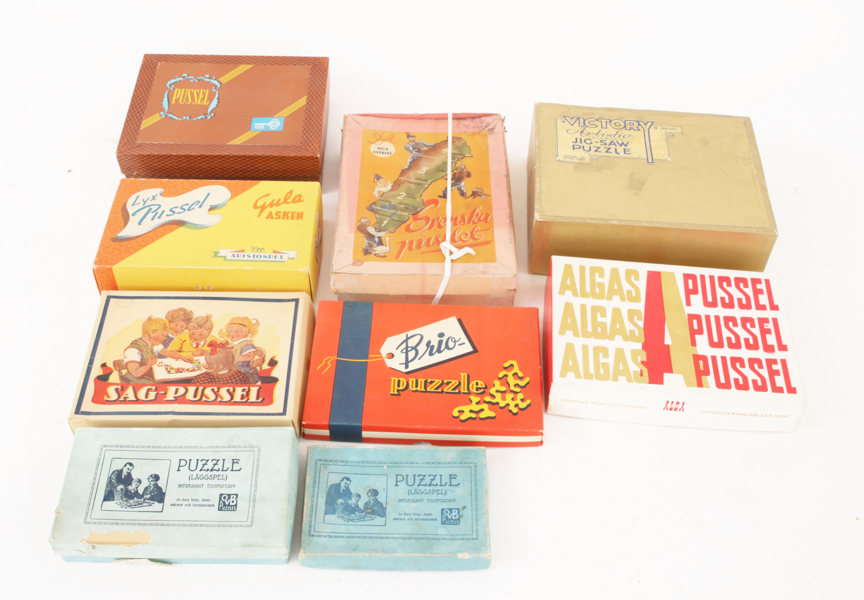 Pussel 9st, 1900-talets första hälft