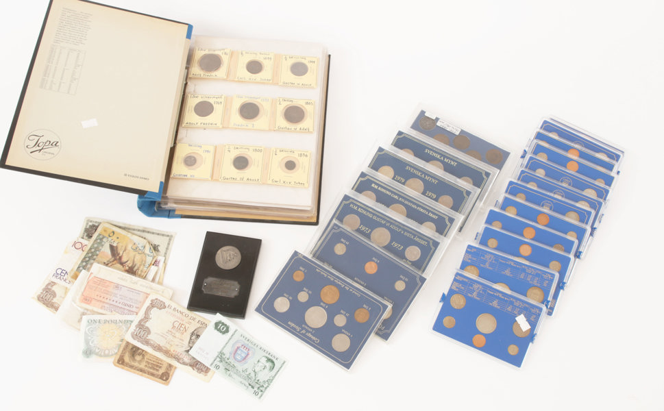 Parti mynt och sedlar