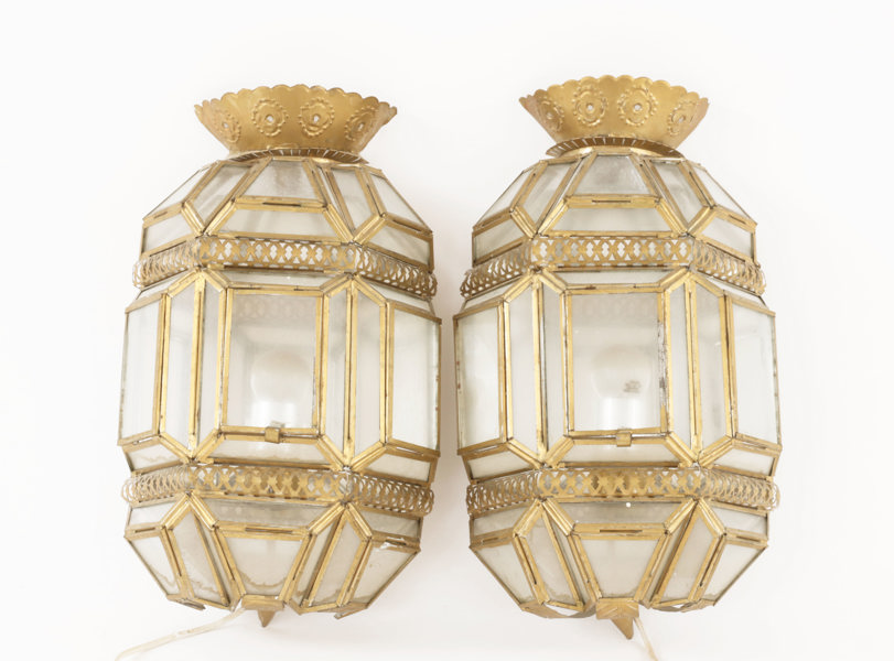 Vägglampor ett par, 1900-talets andra hälft