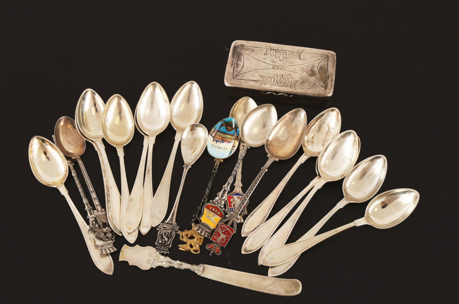 Parti silverföremål