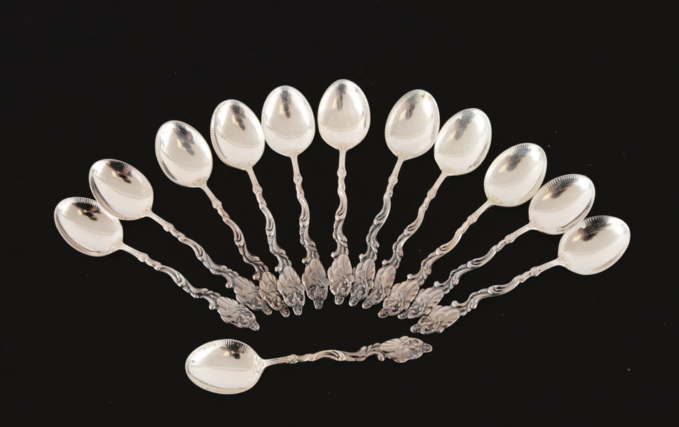 Moccaskedar 12st, silver, "Ulla Wiinblad"