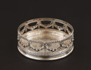 Coaster i sterlingsilver, Topazio, Portugal, 1900-tal