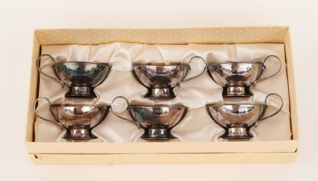 Punschmuggar 6st, silver, GAB