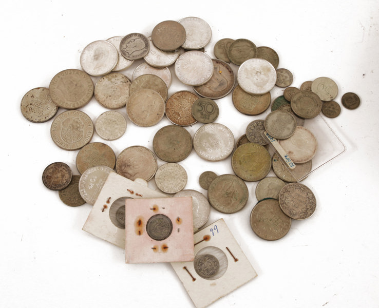 Parti svenska silvermynt