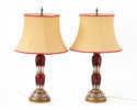 Bordslampor ett par, omkring 1900-talets mitt