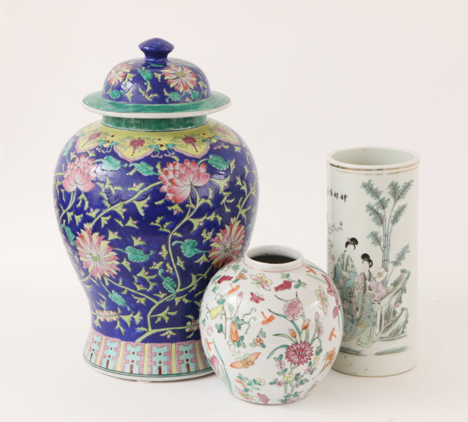 Porslin 3 delar, Kina, 1900-tal