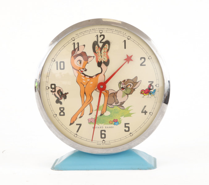 Väckarur, "Bayard Bambi", Walt Disney, 1960-tal