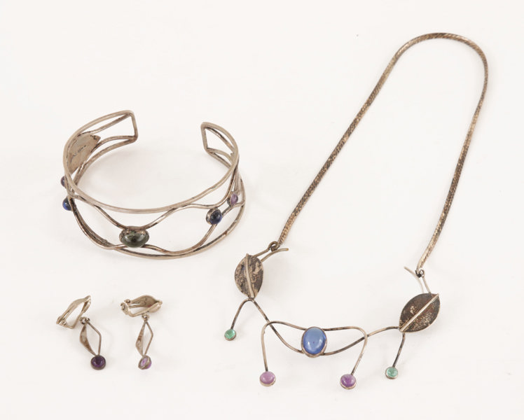 Silversmycken 4 delar, Seth S Bergander Atelje, Östersund