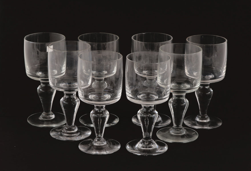 Vinglas 8st, "Dragon", Bertil Vallien