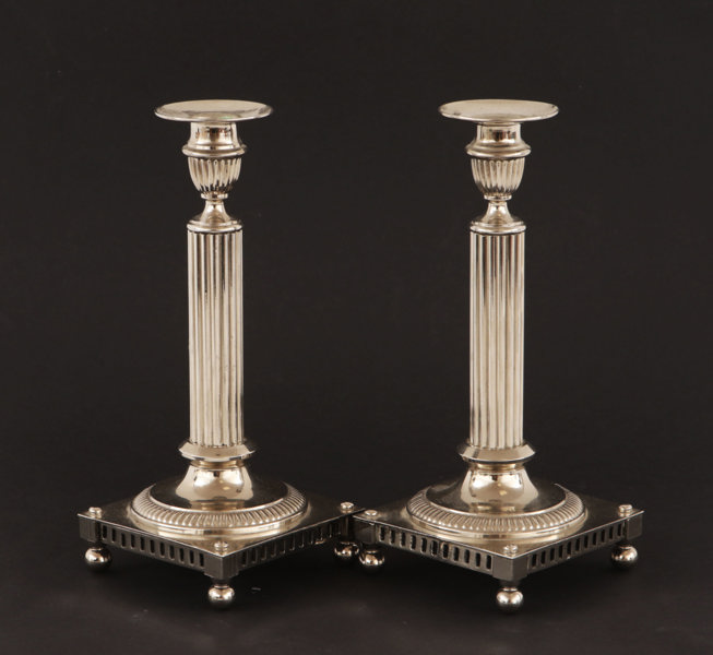 Ljusstakar ett par, Arvid Böhlmark, Stockholm, 1900-talets början