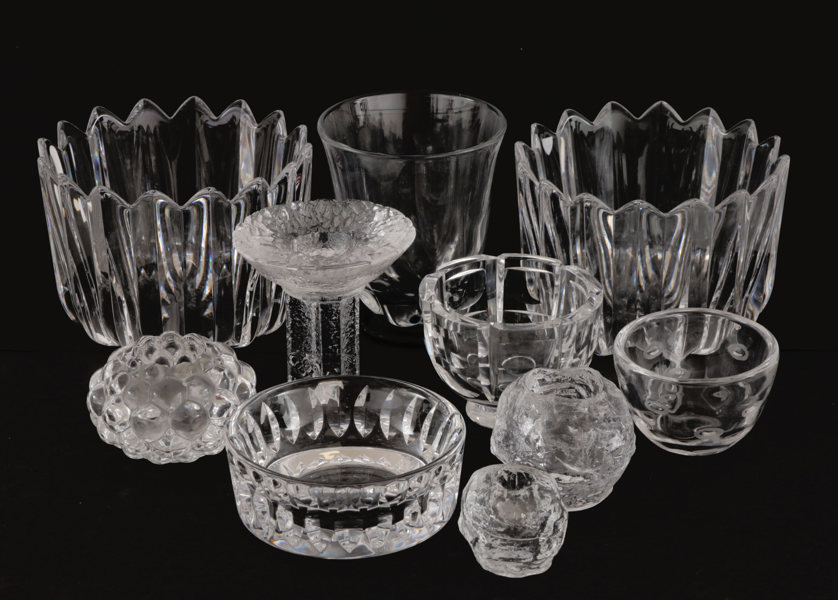 Glas- och kristall 10 delar