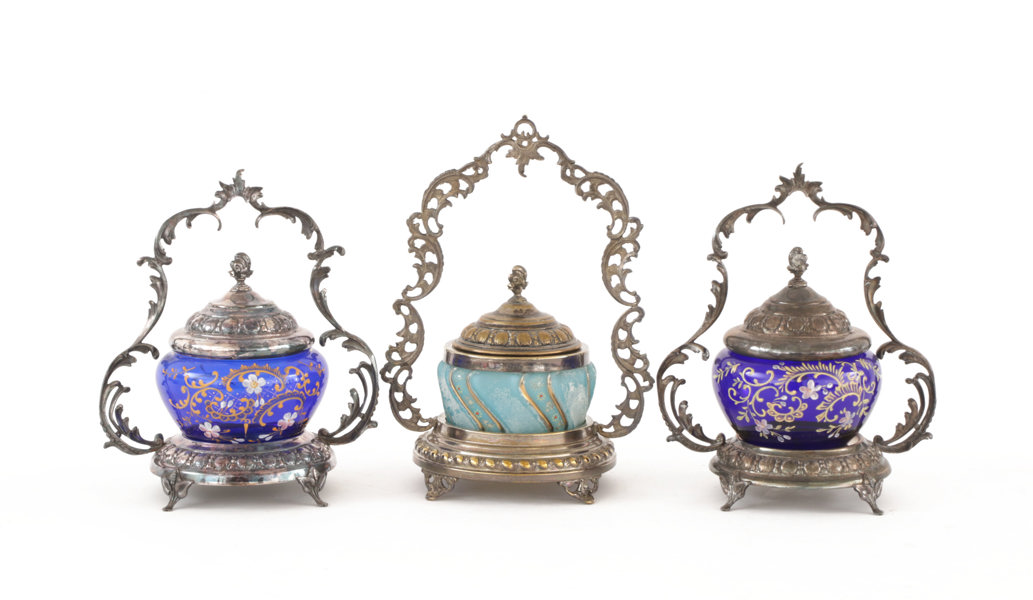 Konfektskålar 3st, tidigt 1900-tal