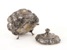 Sockerskål med lock, silver, rokokostil, 1900-tal