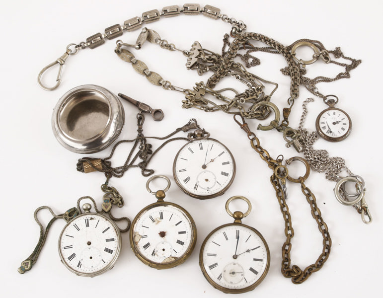 Fickur 5st, bl.a. silver