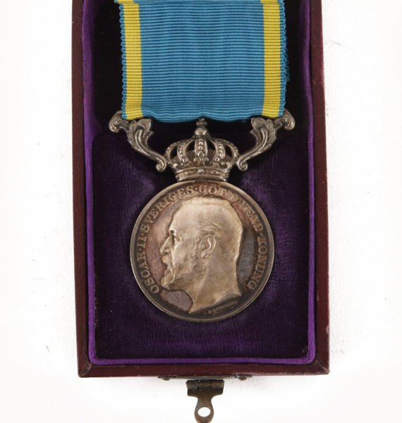 Medalj i silver, Oscar II, "För nit och redlighet i rikets tjänst"