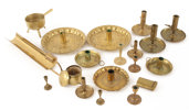 Parti mässingsföremål