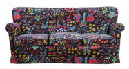 Soffa klädd i "Under Ekvatorn", Josef Frank för firma Svenskt Tenn
