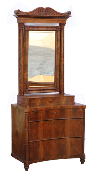 Spegelbyrå, senempire, omkring 1800-talets mitt