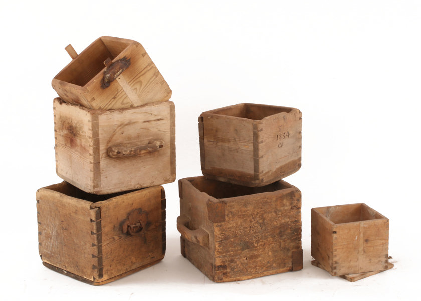 Trämått 6st, 1800-tal