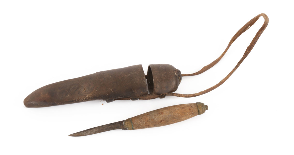 Kniv med slida, allmoge, 1800-tal