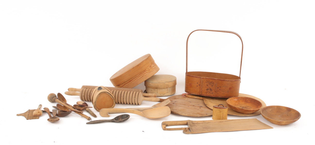 Parti allmogeföremål, 18/1900-tal