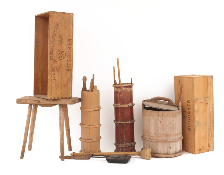 Parti allmogeföremål, m.m.