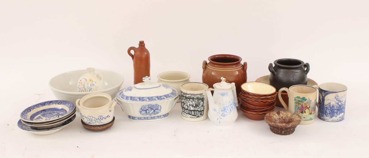 Parti keramik, mestadels 18/1900-tal