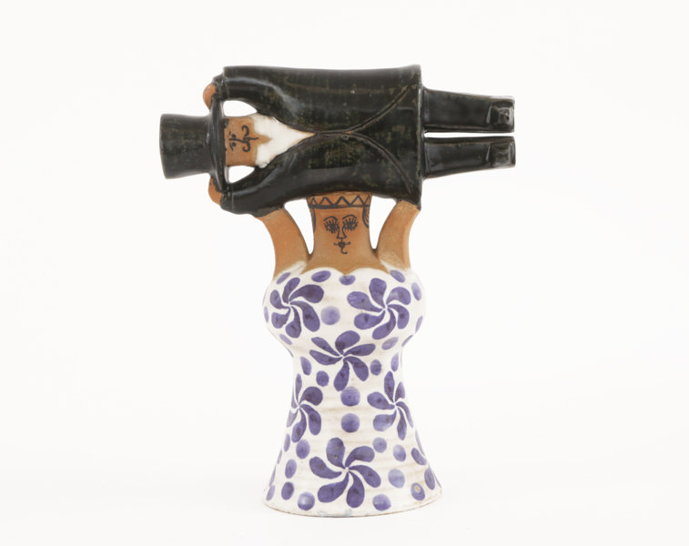 Figurin, "Samhällsdebatten", Lisa Larson för Gustavsberg