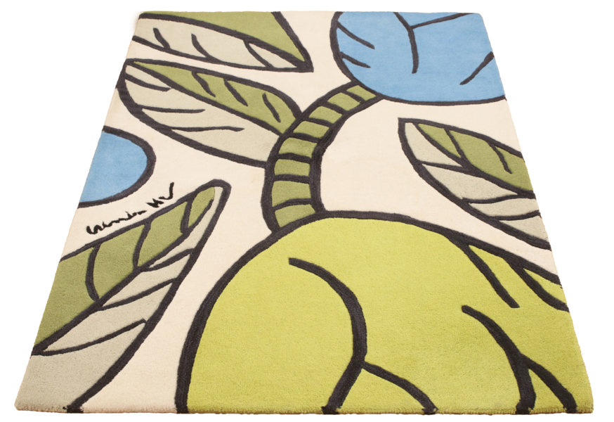 Handtuftad ullmatta, "Tulpan", Ulrica Hydman Vallien