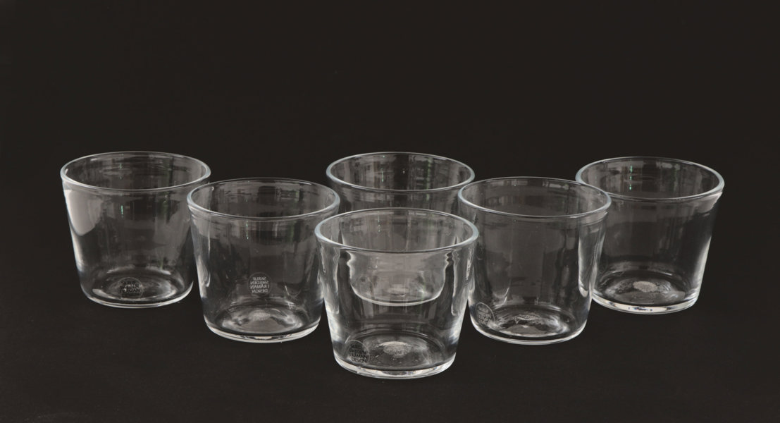 Glas 6st, "Bellman", Ingegerd Råman för Skruf