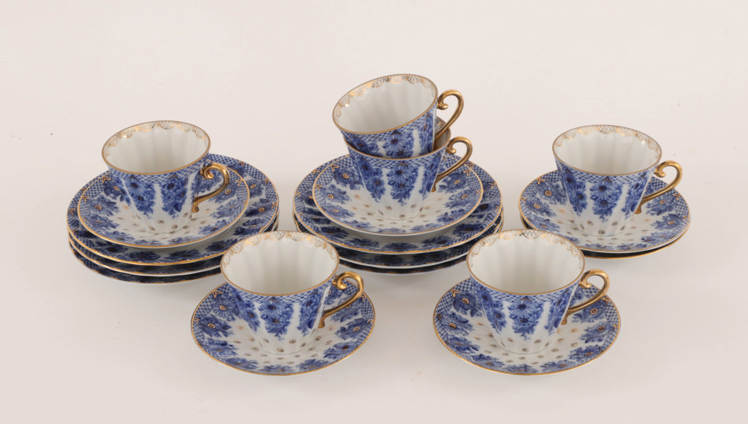 Kaffeservisdelar, Lomonosov, Ryssland