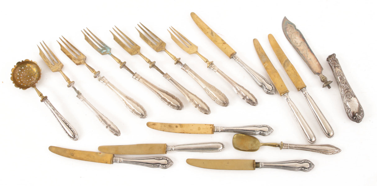 Bestick 16 delar, silver, 1900-talets början