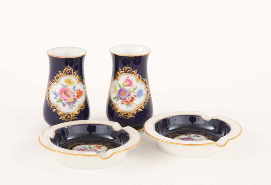 Porslin 4 delar, Meissen, Tyskland