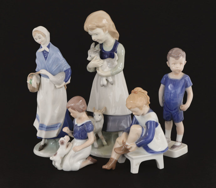 Figuriner 5st, Bing & Gröndahl samt Tyskland