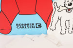 Skyltar 2st, "Tintin", Bonnier Carlsen