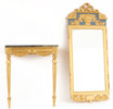 Spegel med konsolbord, gustaviansk stil, 1900-tal