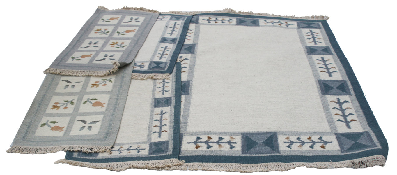 Röllakanmattor 6st, 1900-talets andra hälft