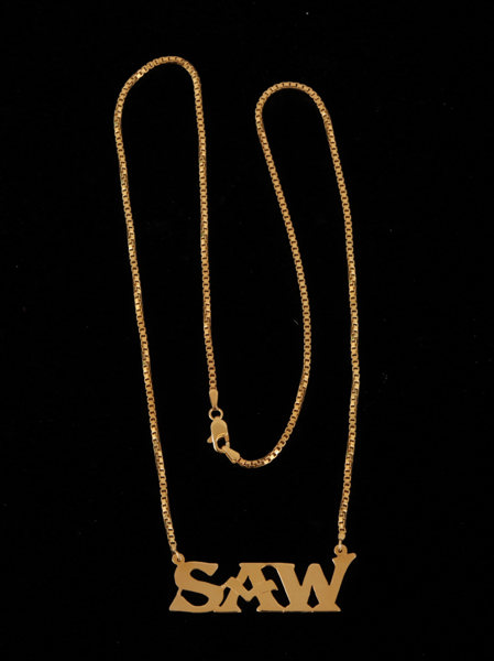 Halsband med hänge, 18k