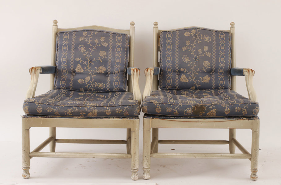 Fåtöljer ett par, Gripsholmsmodell, 1900-talets första hälft