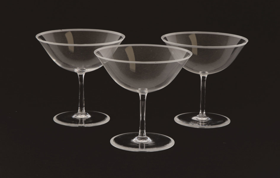 Champagneskålar 18st, "Elegant", Simon Gate för Orrefors