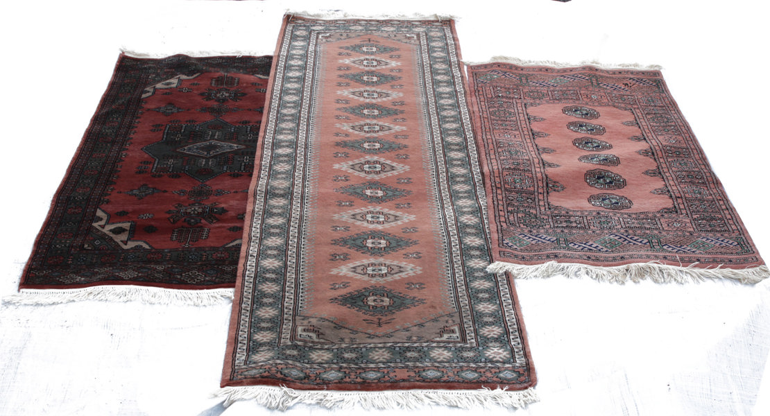 Handknutna mattor 3st, orientaliska